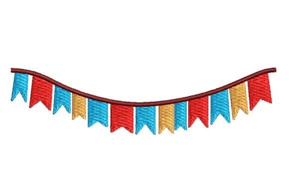 Colorful Flags: A Festive Embroidery Staple for Holiday Makers