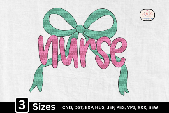Girly Coquette Nurse Bow