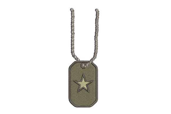 Military Necklace Embroidery Design