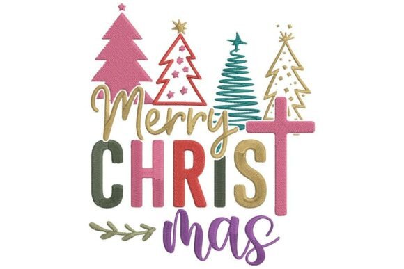 Modern Merry Christmas Religious Greeting