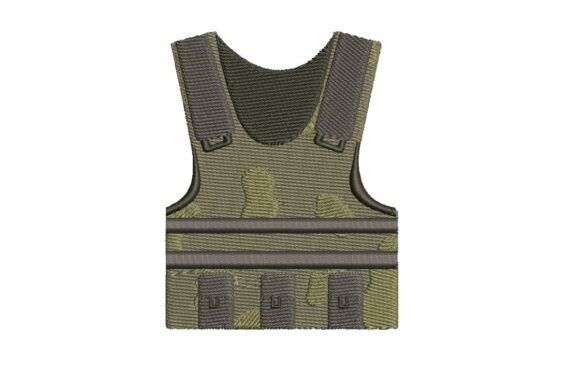 Tactical Army Vest Embroidery Design