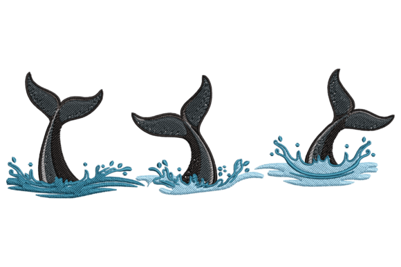 Whale Tails Splashing: A Smart Embroidery Choice for Small Business Branding