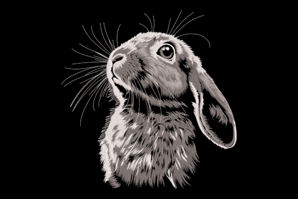 White Bunny: A Charming, Practical Woodland Animal Embroidery Design